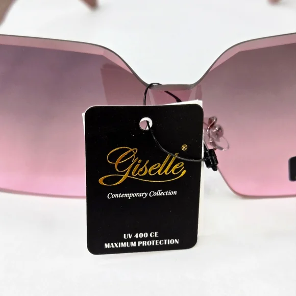 Giselle Rimless Gradient Lens Contemporary Collection Women's Sunglasses - Picture 8 of 10